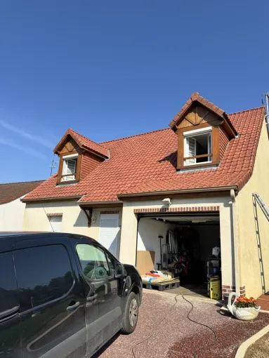 Entretien complet de toiture en tuile terre cuite à Bucquoy, Arras, LGF CLEANER
