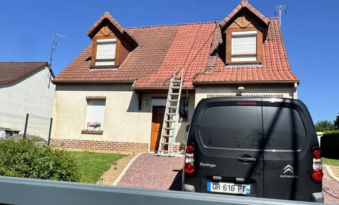 Entretien complet de toiture en tuile terre cuite à Bucquoy, Arras, LGF CLEANER
